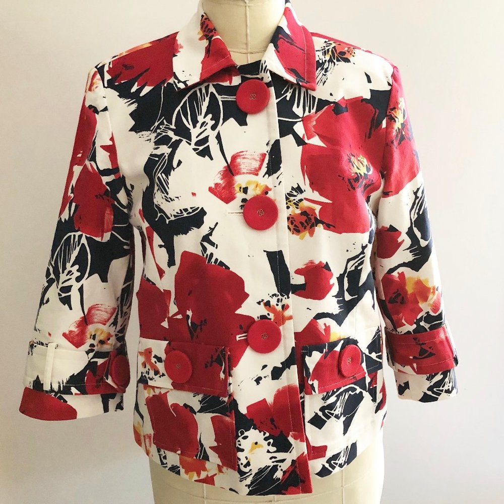 Coldwater Creek Cropped Blazer Jacket Size 8